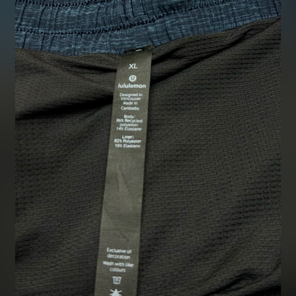 Lululemon Pace Breaker Out Of Mind Liner 9" Men’s Navy Blue Shorts X-Large - Picture 3 of 7